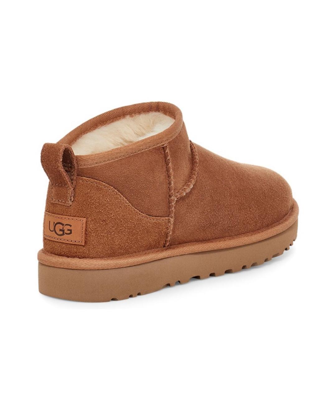 UGG AUSTRALIA Коричневые замшевые ботинки, фото 4