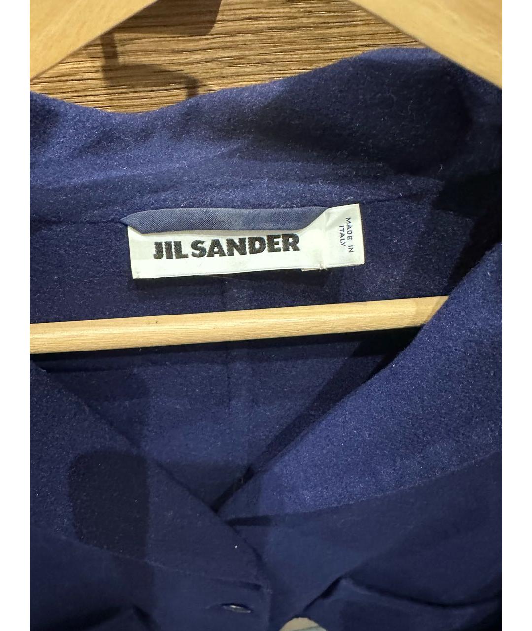JIL SANDER Синий кашемировый жакет/пиджак, фото 3