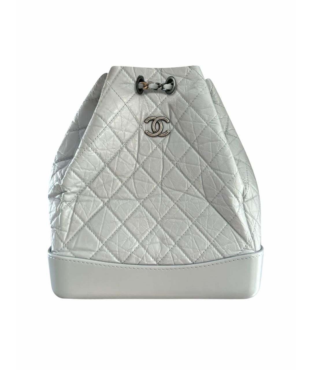 Chanel gabrielle backpack store silver