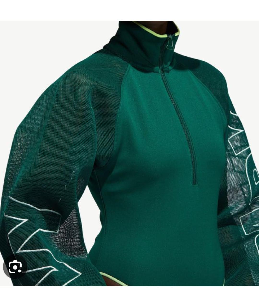 ADIDAS Зеленый полиэстеровый корсет, фото 3