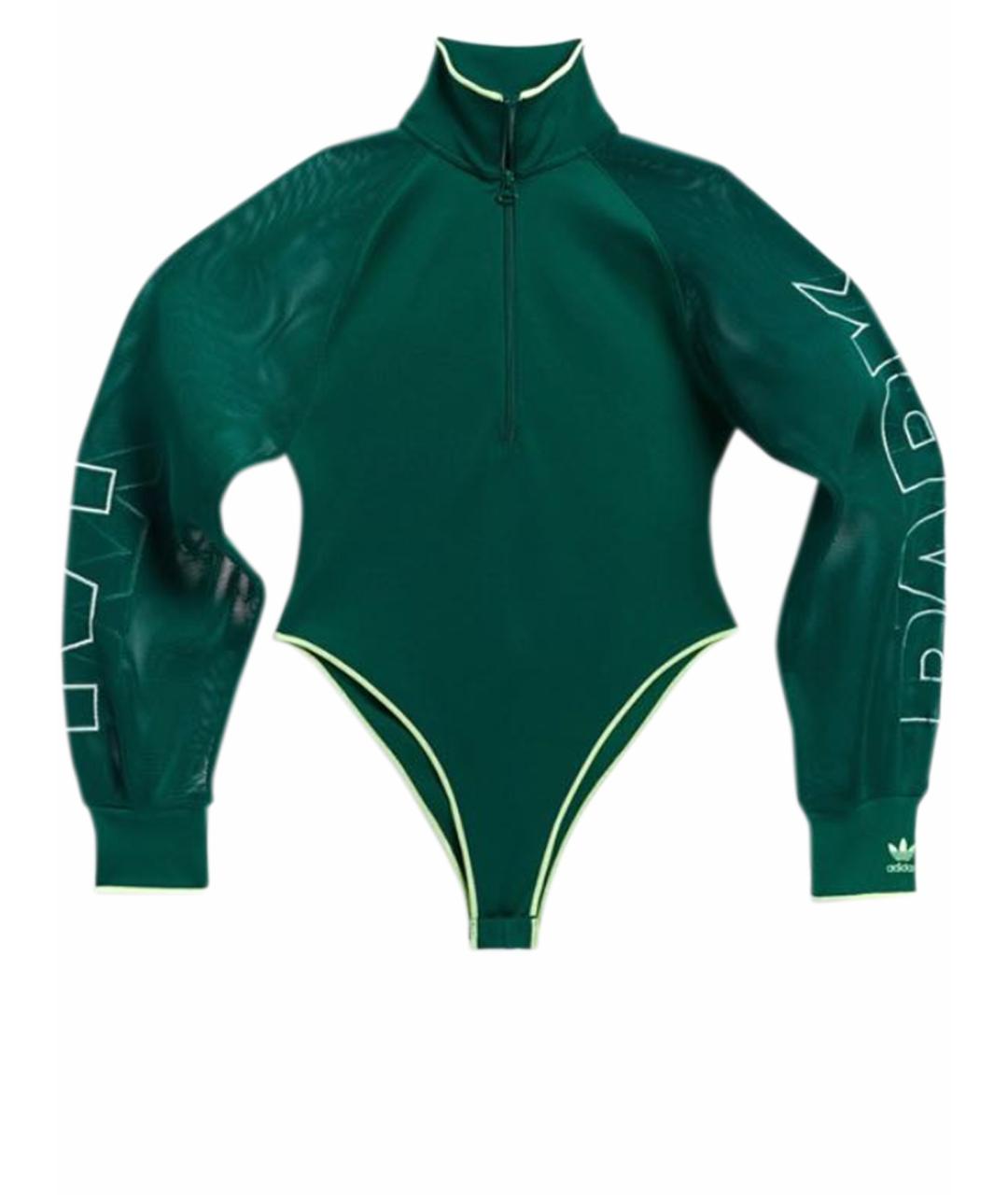 ADIDAS Зеленый полиэстеровый корсет, фото 1