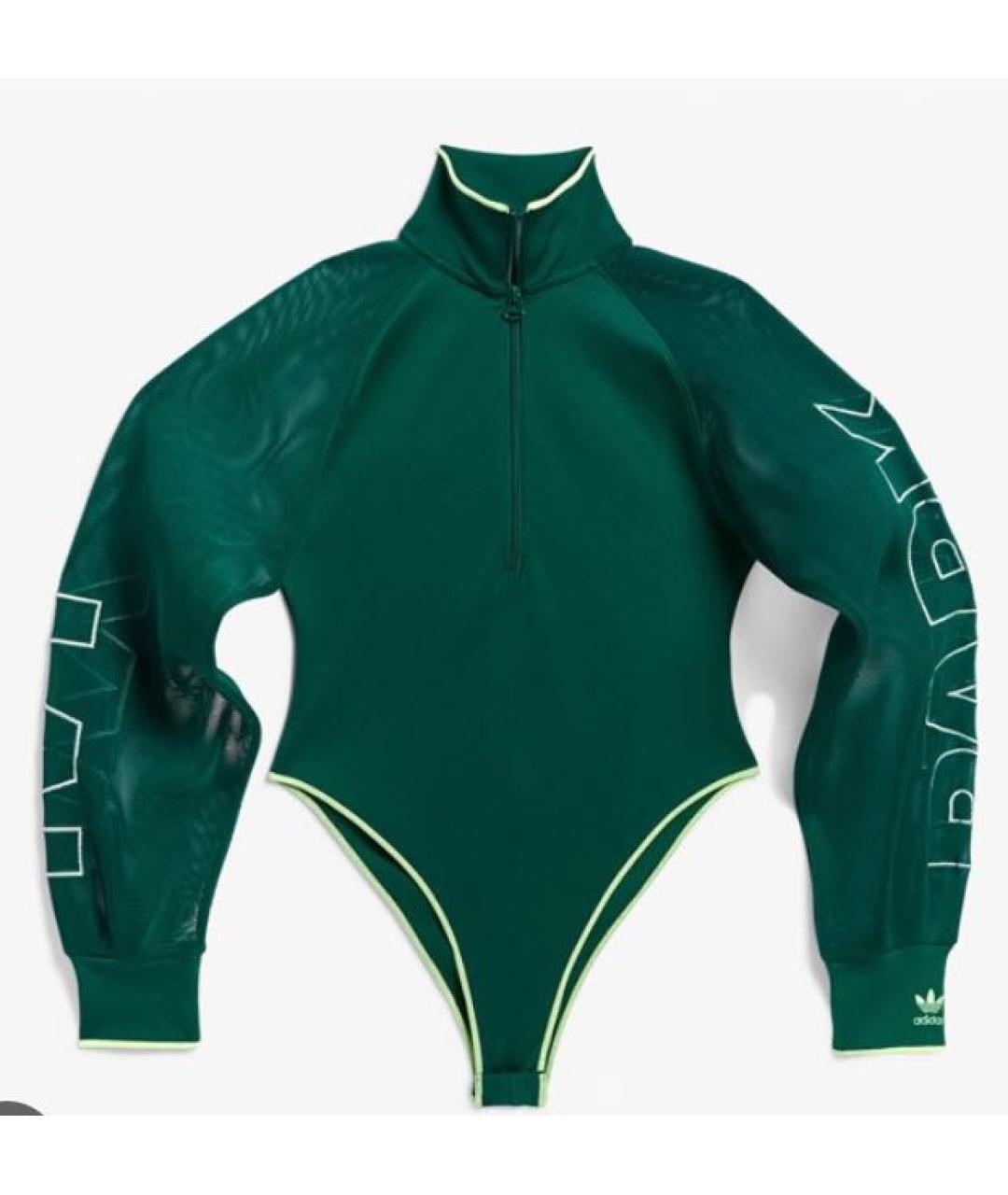 ADIDAS Зеленый полиэстеровый корсет, фото 9