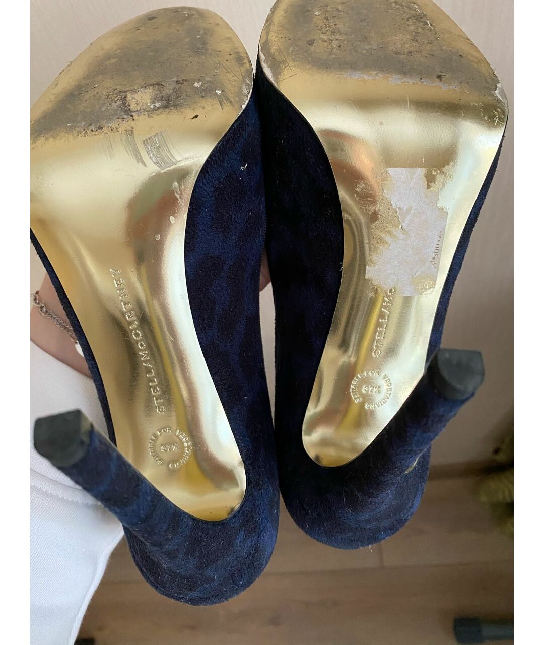 STELLA MCCARTNEY Темно-синие текстильные туфли, фото 5