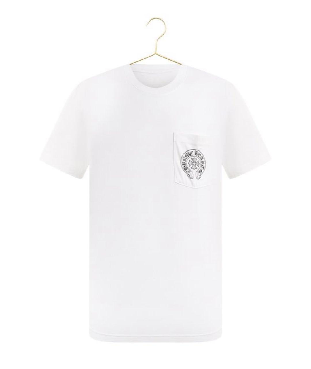 CHROME HEARTS Белая хлопковая футболка, фото 3