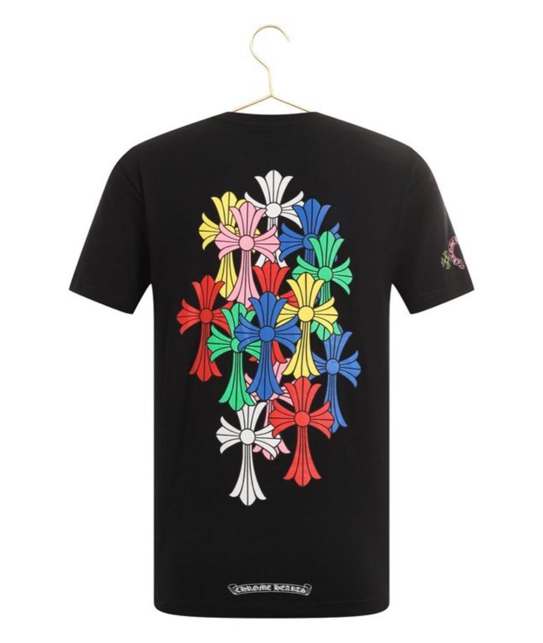 CHROME HEARTS Черная хлопковая футболка, фото 2