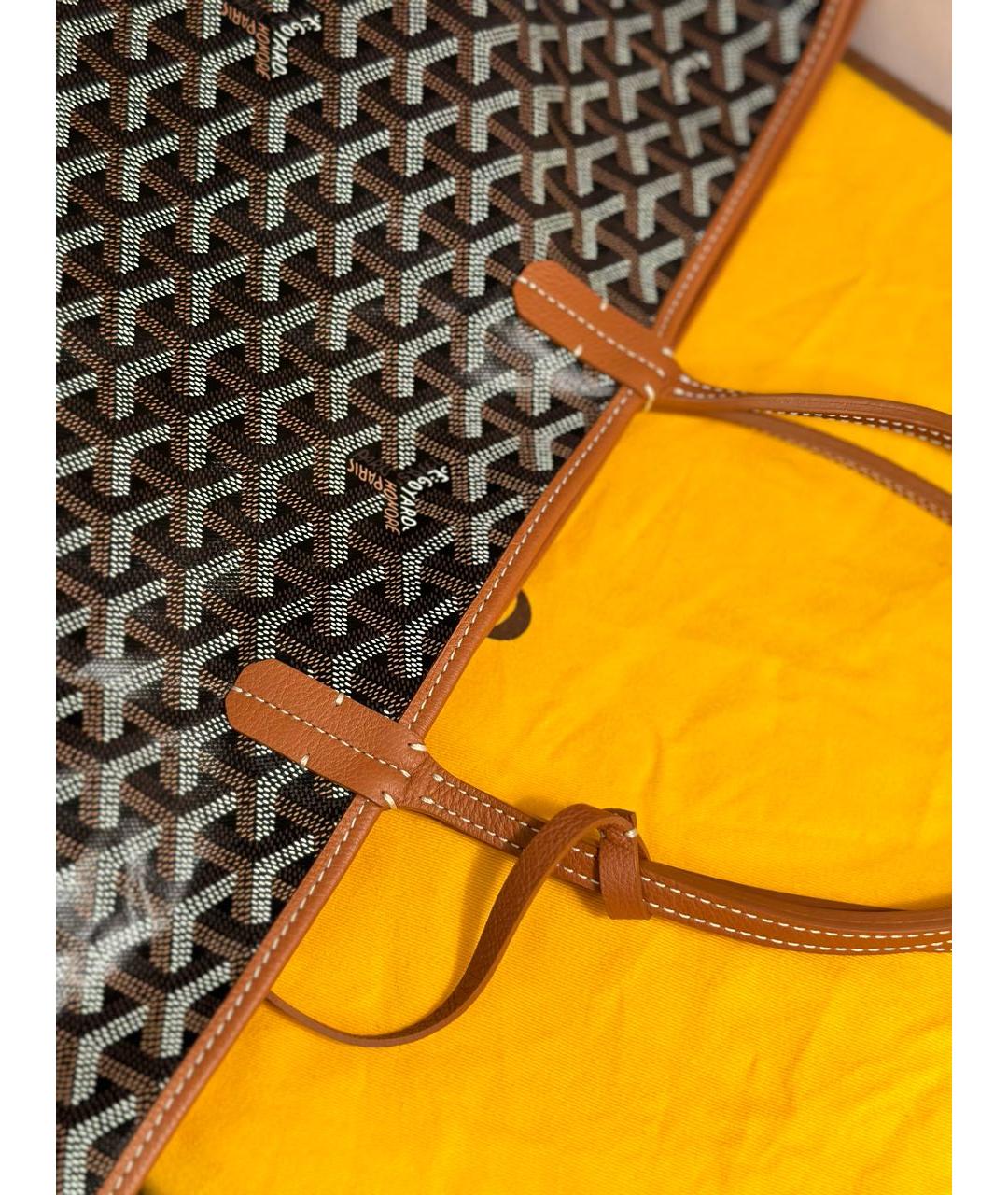 GOYARD Коричневая сумка тоут, фото 4