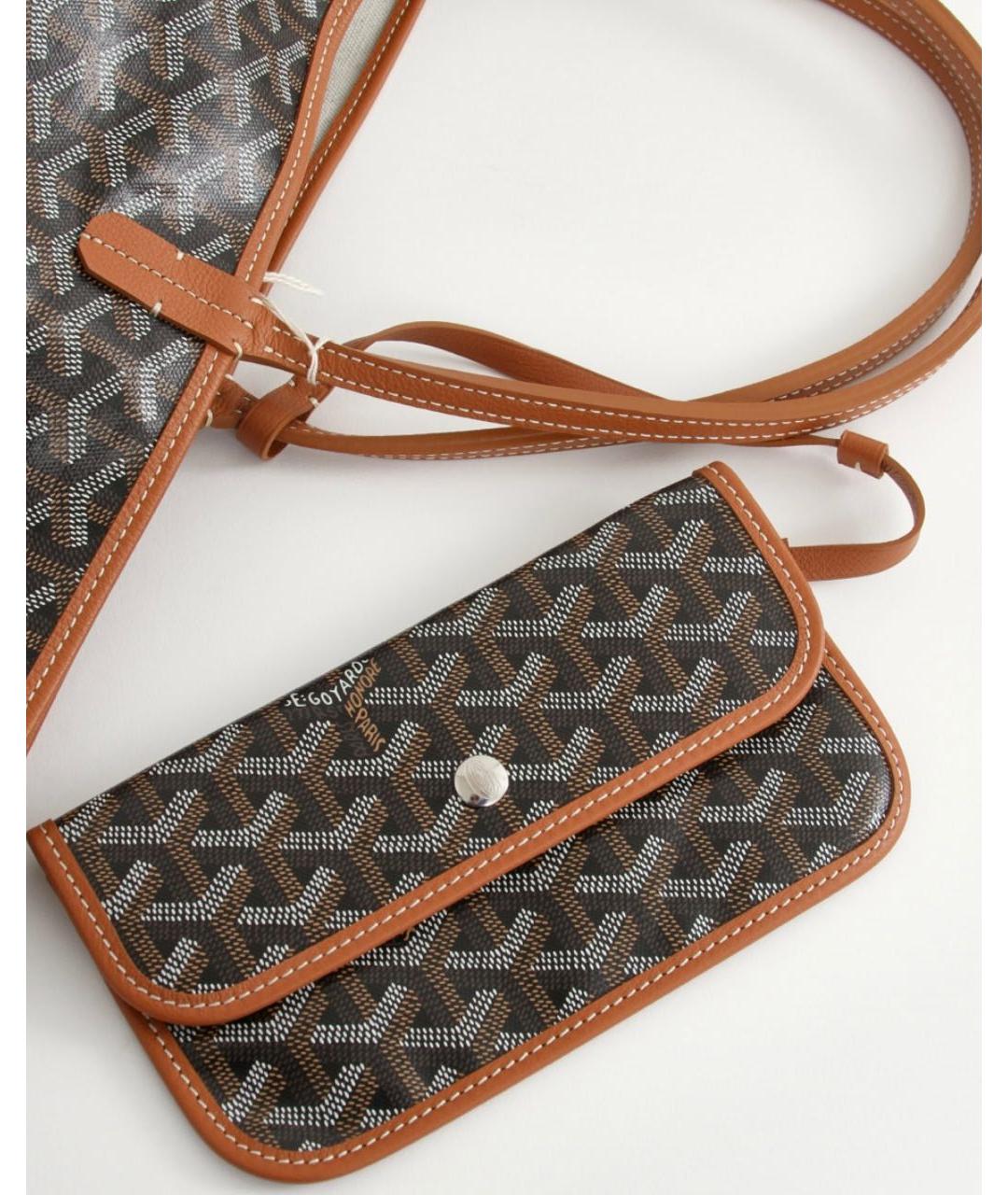GOYARD Коричневая сумка тоут, фото 8