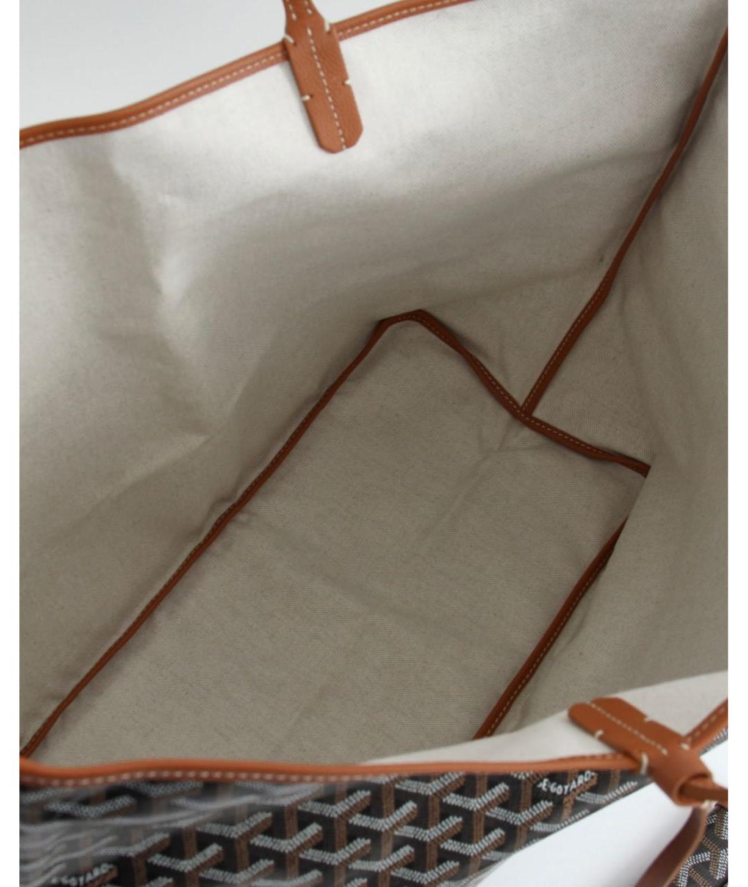 GOYARD Коричневая сумка тоут, фото 7