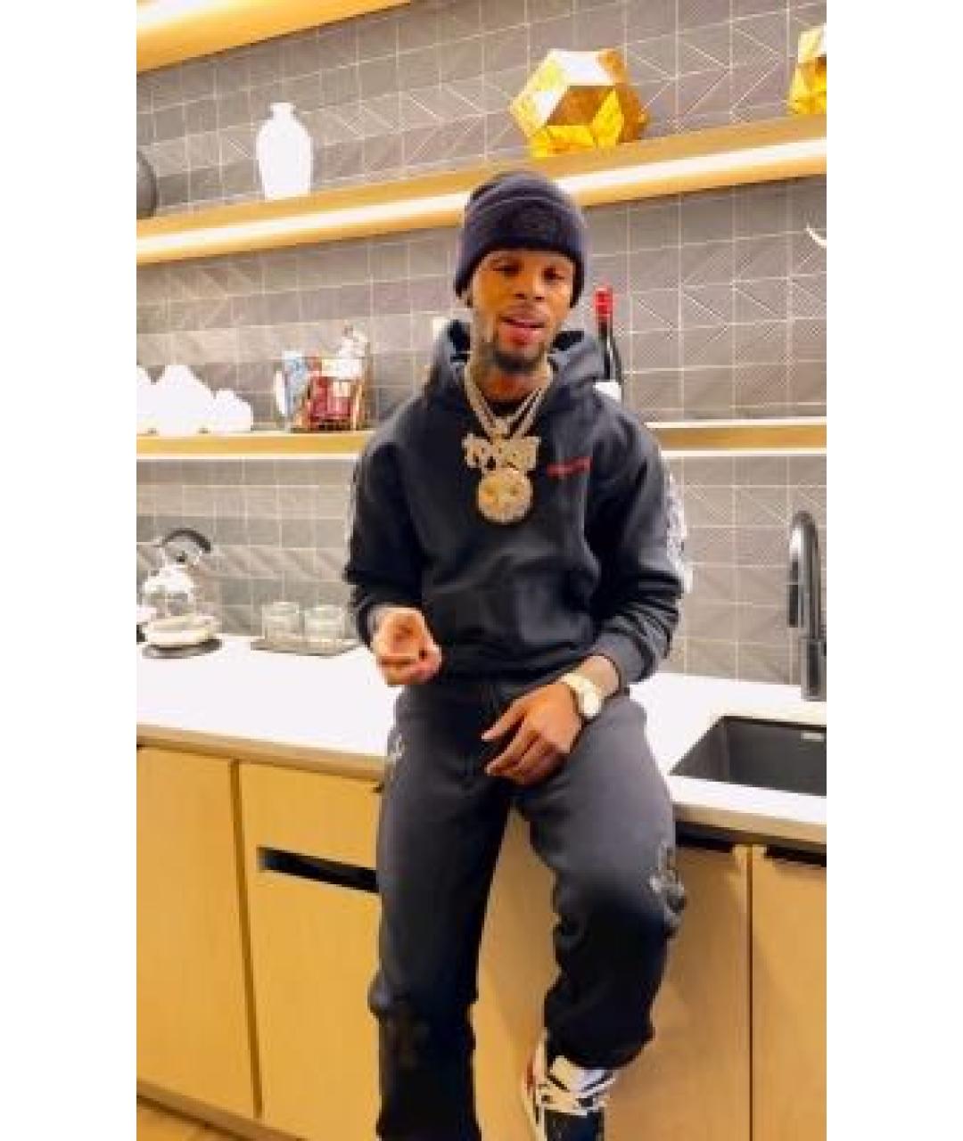 CHROME HEARTS Черная шерстяная шапка, фото 2