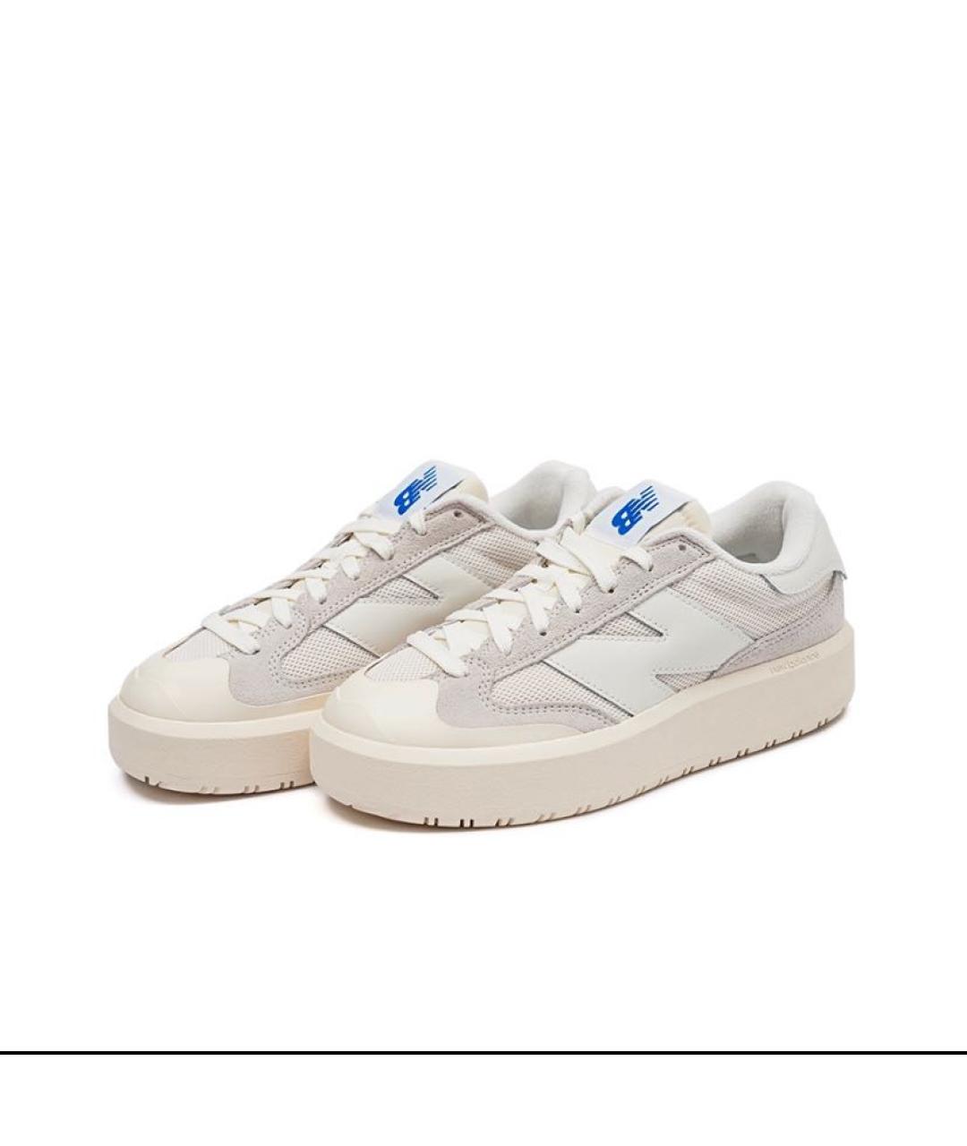 NEW BALANCE Бежевые замшевые кроссовки, фото 2