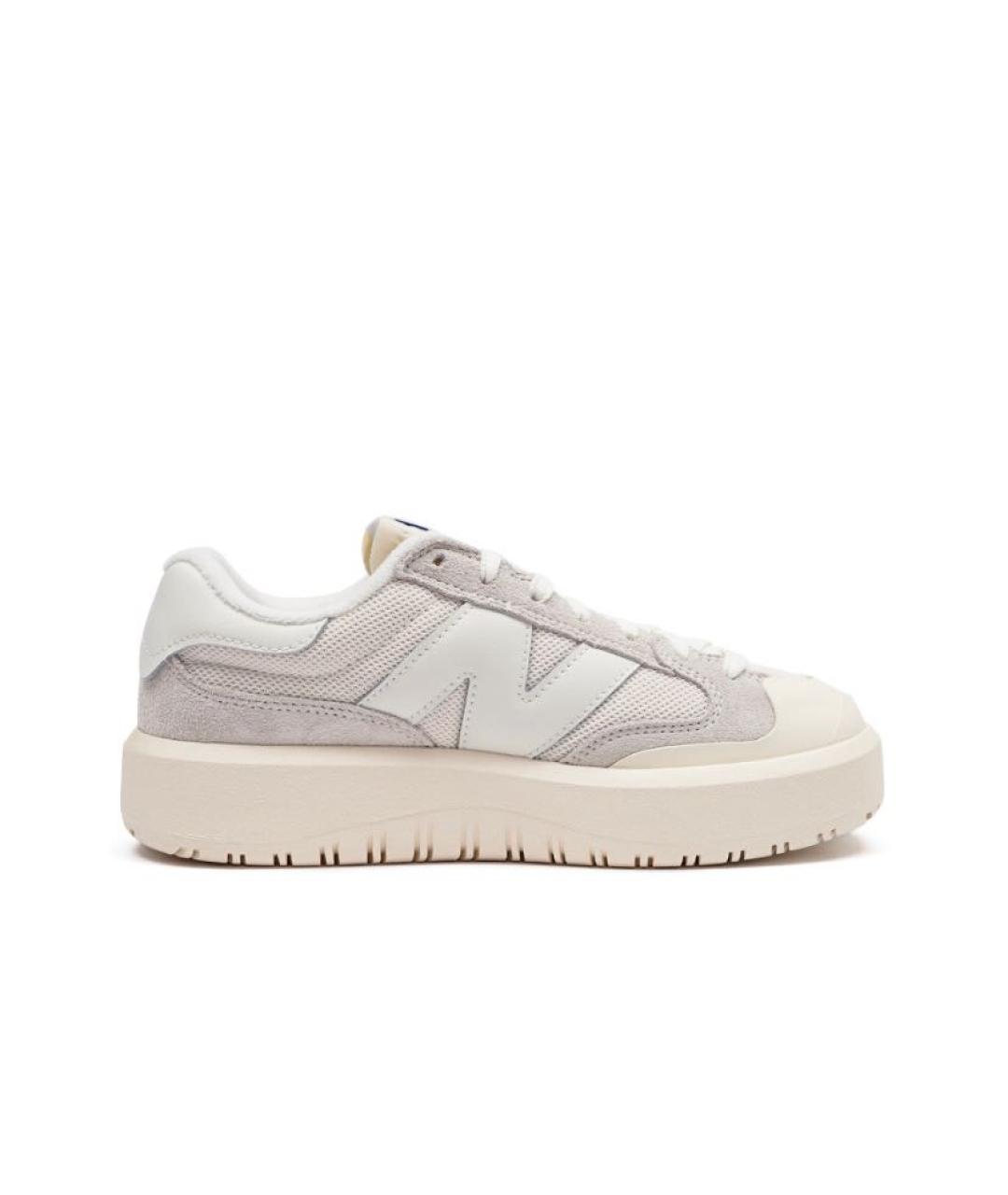 NEW BALANCE Бежевые замшевые кроссовки, фото 1