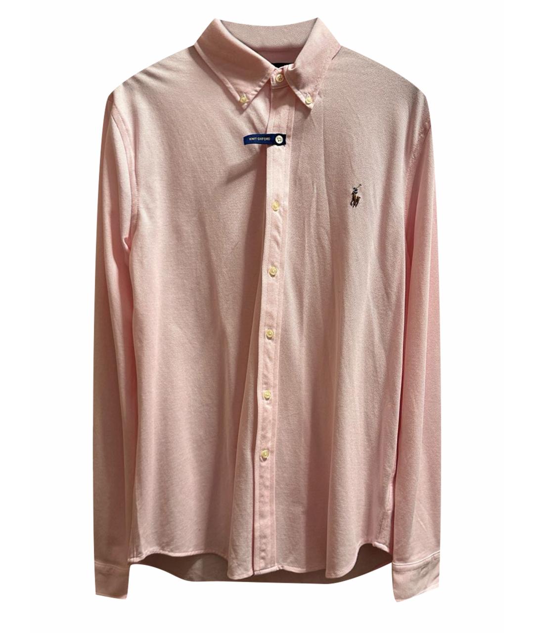 POLO RALPH LAUREN Розовая хлопковая классическая рубашка, фото 1