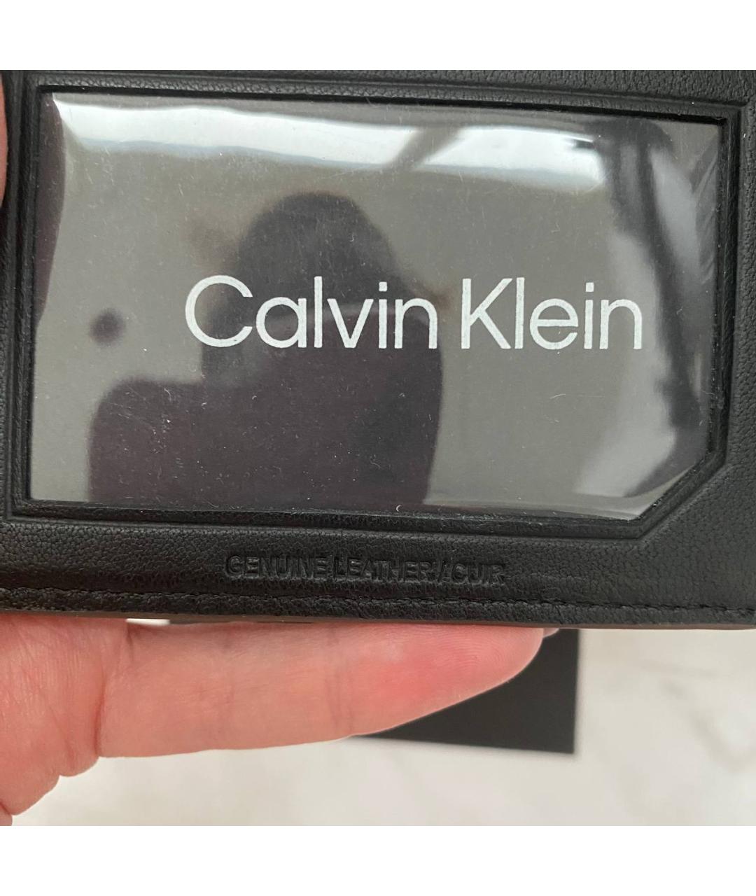 Calvin klein genuine leather best sale