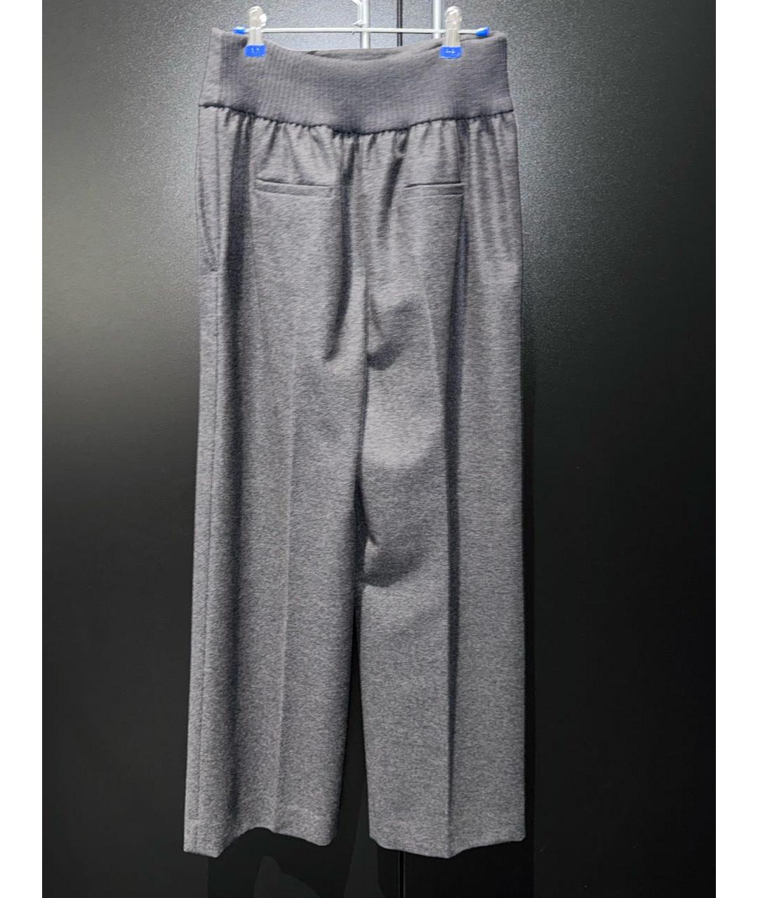 VALENTINO Серые шерстяные брюки широкие, фото 2