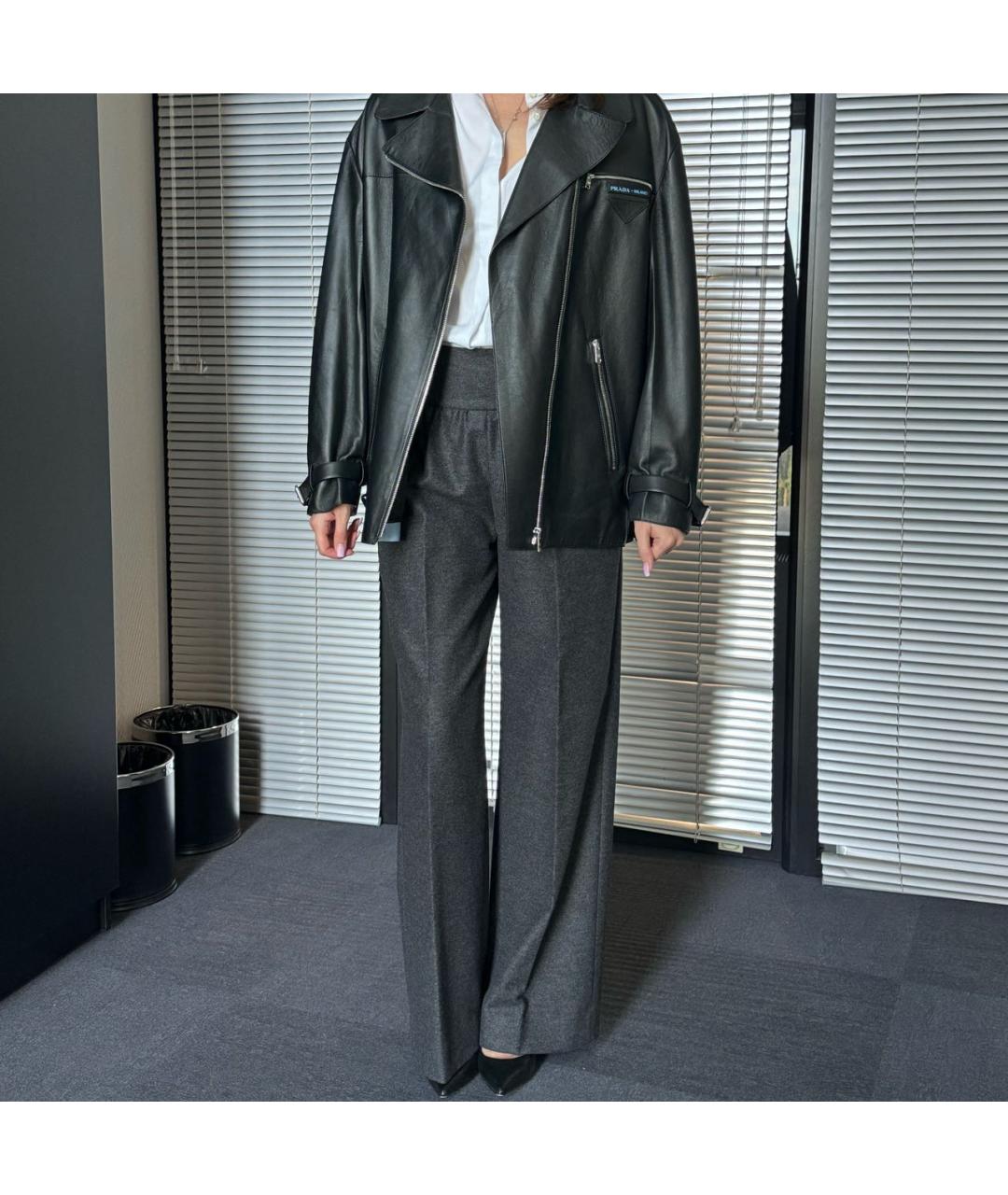 VALENTINO Серые шерстяные брюки широкие, фото 7