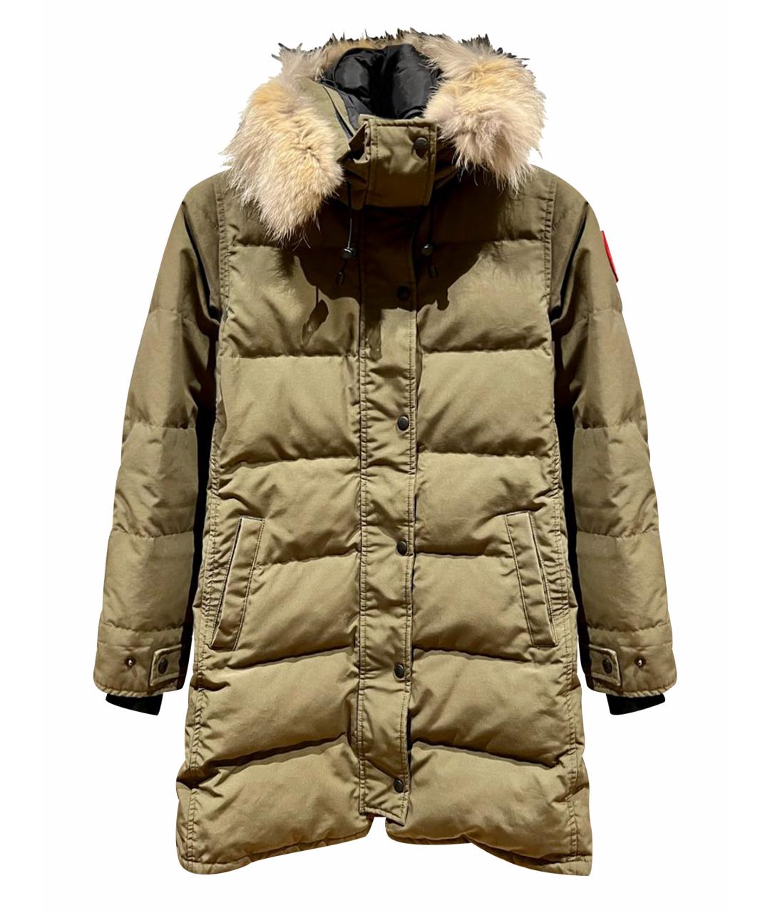 CANADA GOOSE Хаки хлопковый пуховик, фото 1