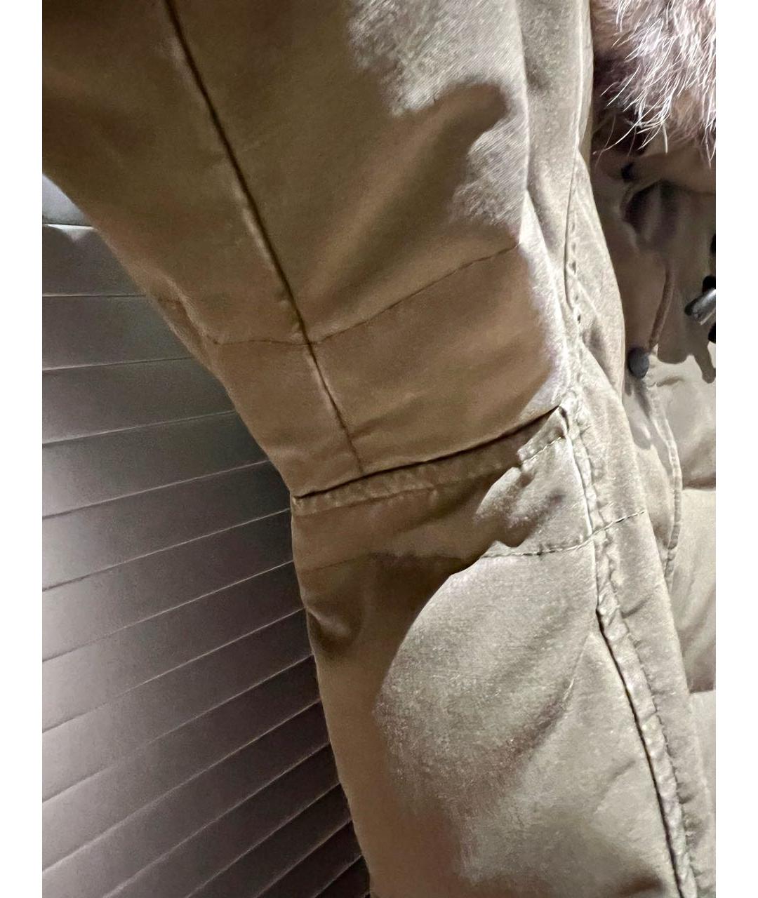 CANADA GOOSE Хаки хлопковый пуховик, фото 4