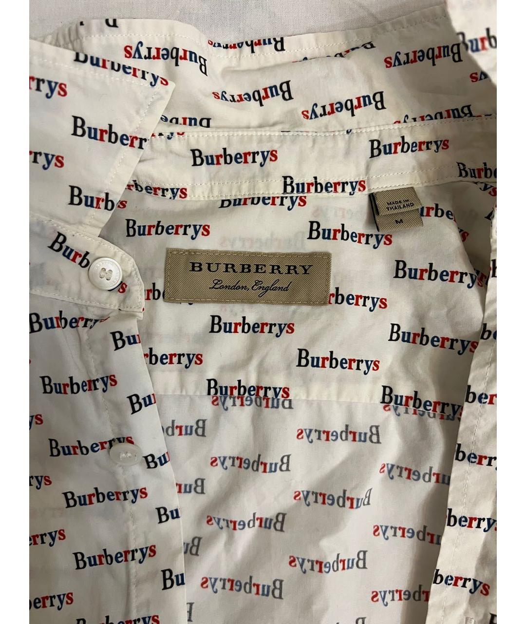 BURBERRY Бежевая хлопковая кэжуал рубашка, фото 2