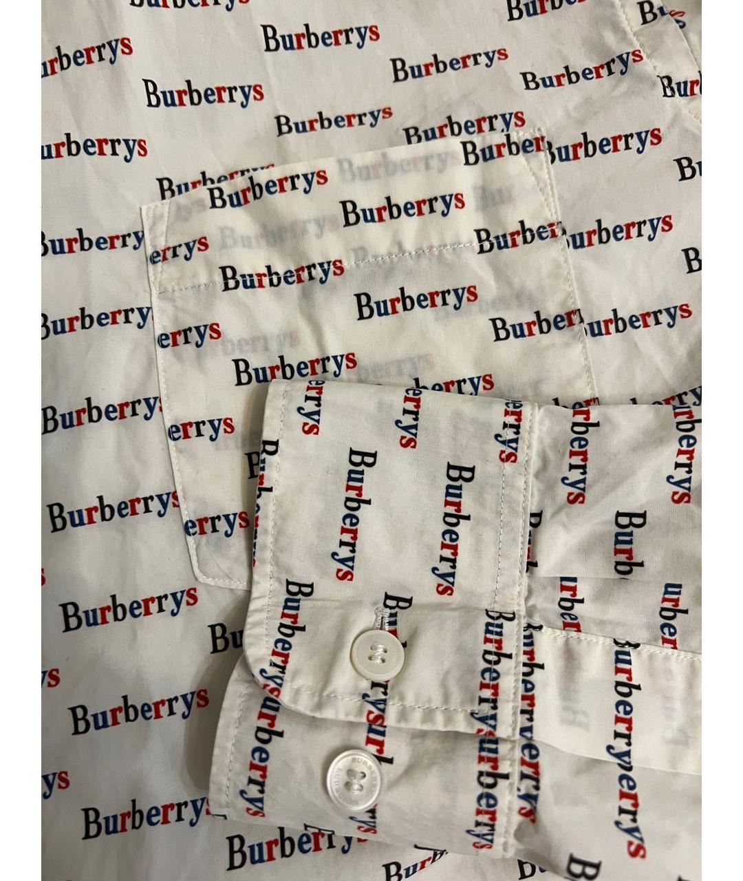 BURBERRY Бежевая хлопковая кэжуал рубашка, фото 4