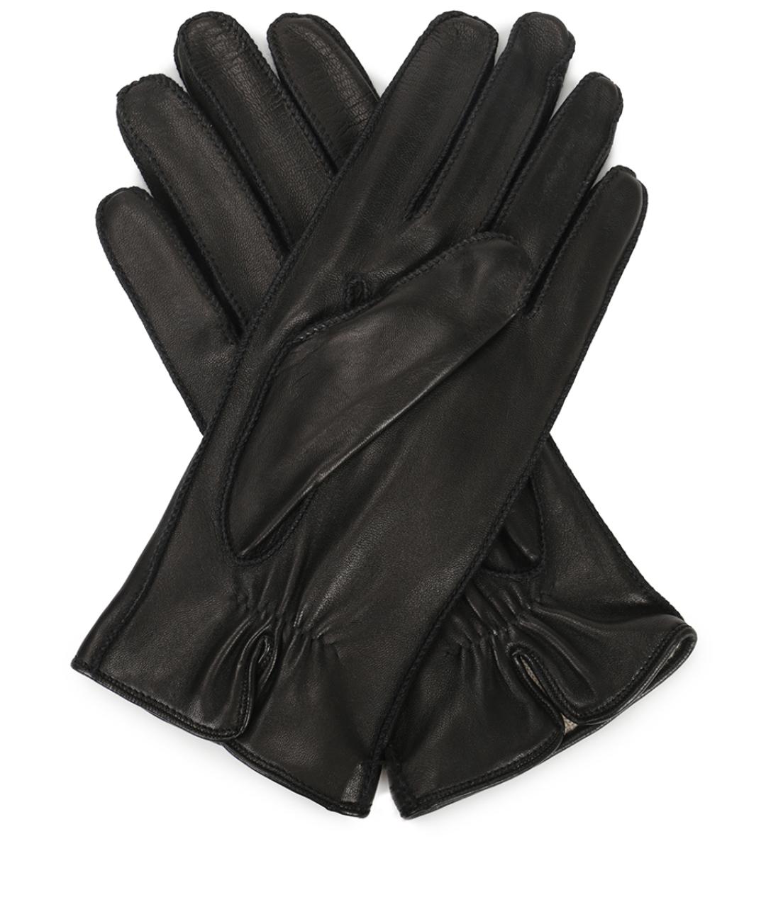 LORO PIANA Черные перчатки, фото 2