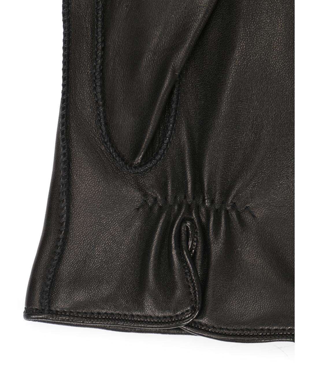 LORO PIANA Черные перчатки, фото 3