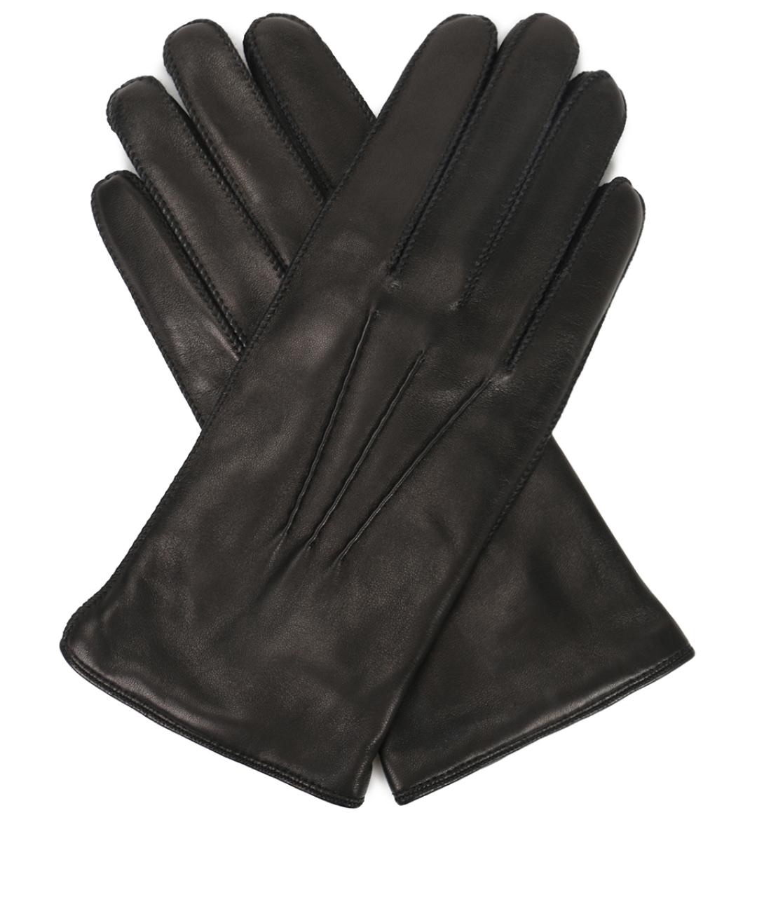 LORO PIANA Черные перчатки, фото 1