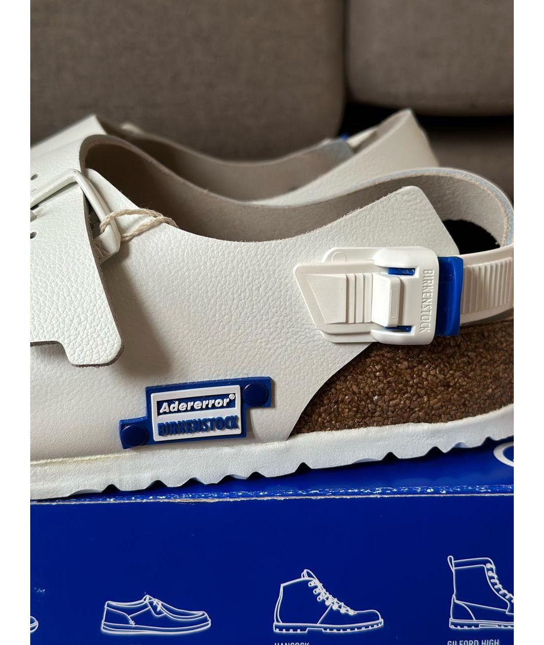 BIRKENSTOCK Белые кожаные сандалии, фото 6