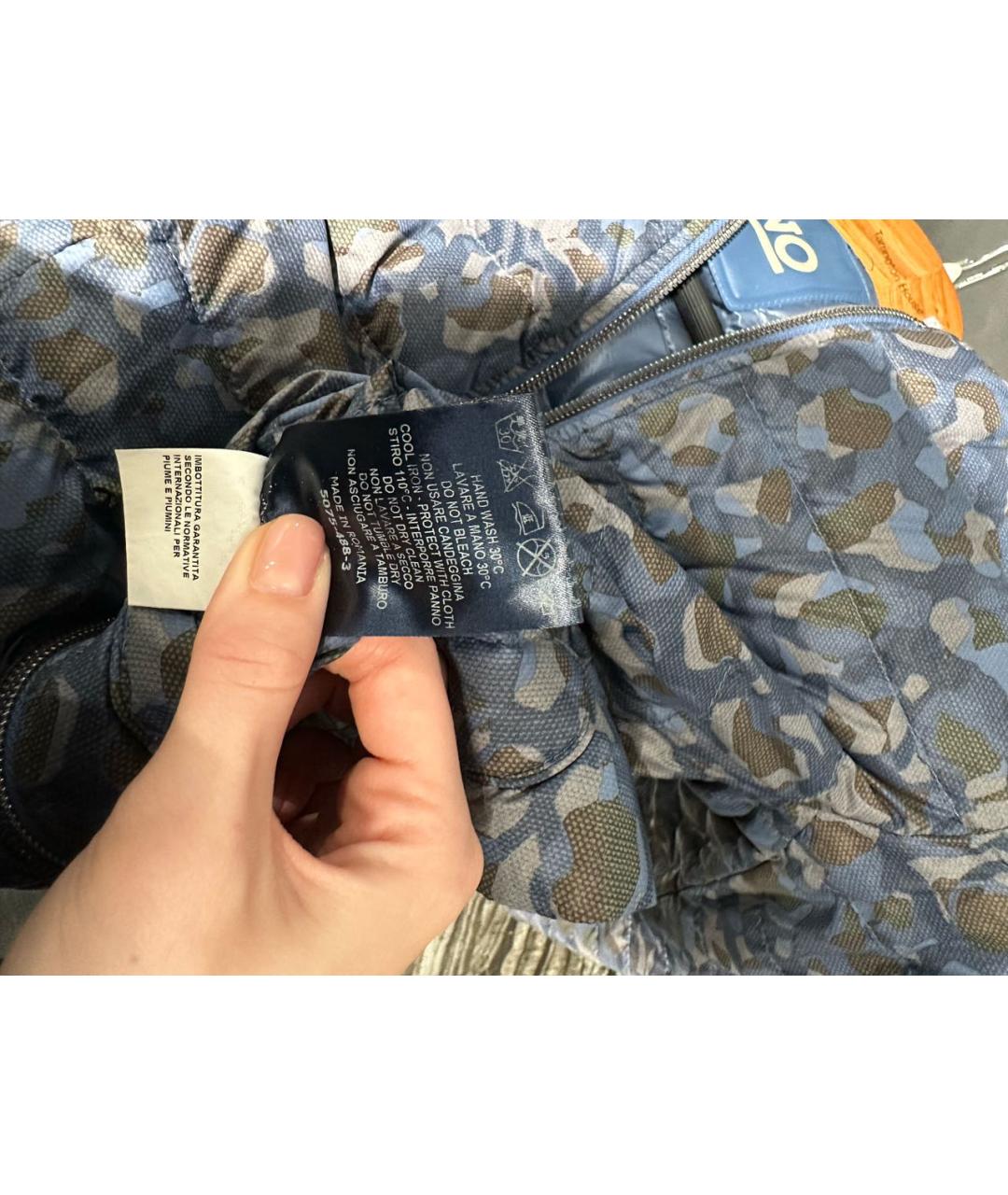 HERNO Синяя полиамидовая куртка, фото 6