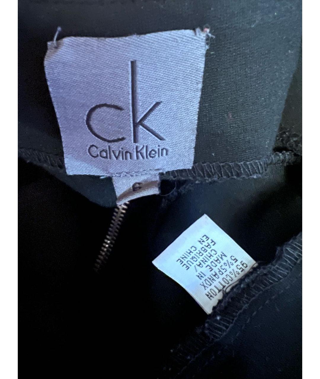 CALVIN KLEIN Черная юбка мини, фото 3