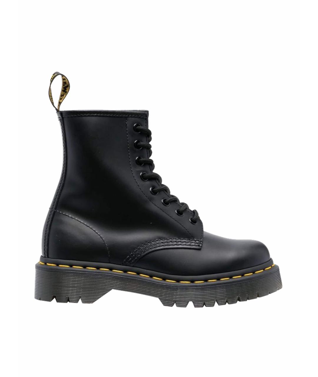 DR. MARTENS Черные кожаные ботинки, фото 1