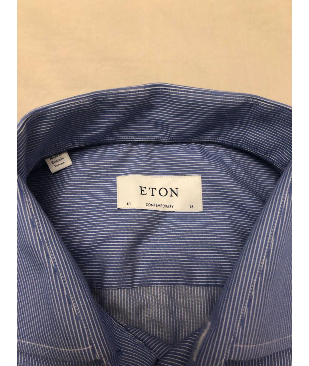 ETON Голубая хлопковая классическая рубашка, фото 2