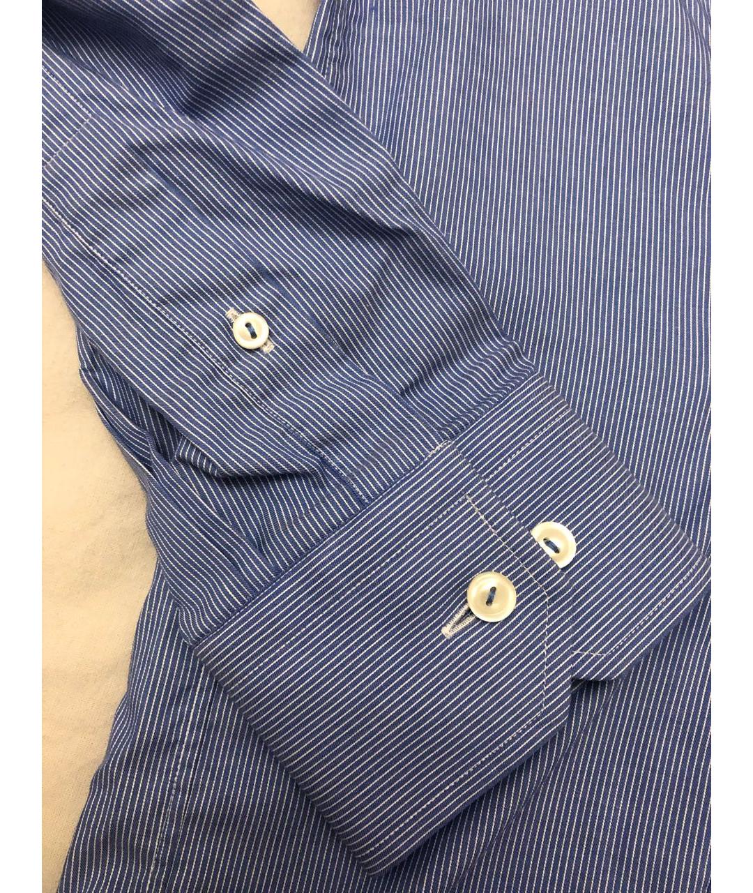 ETON Голубая хлопковая классическая рубашка, фото 5