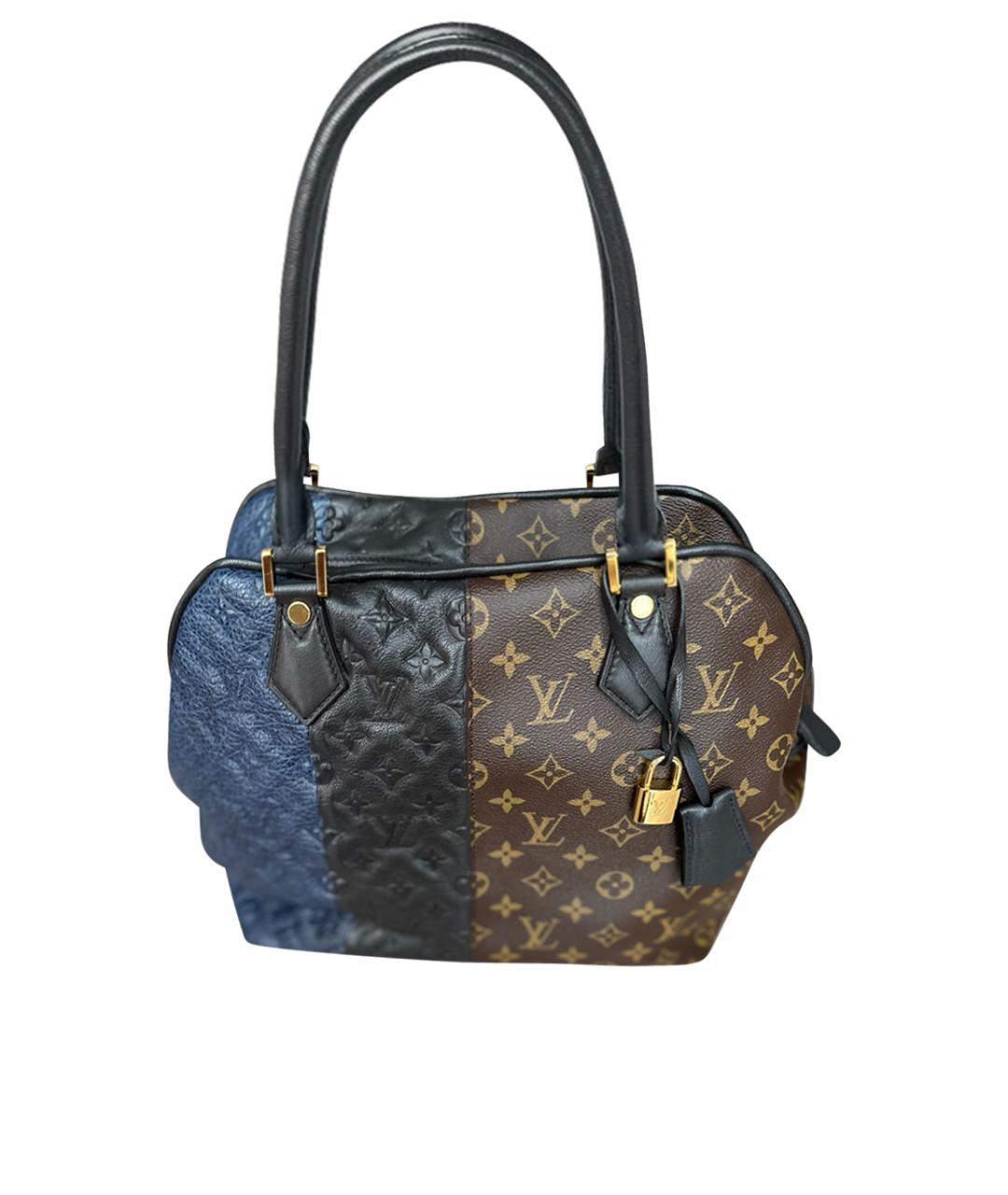 LOUIS VUITTON PRE-OWNED Коричневая сумка с короткими ручками из экзотической кожи, фото 1