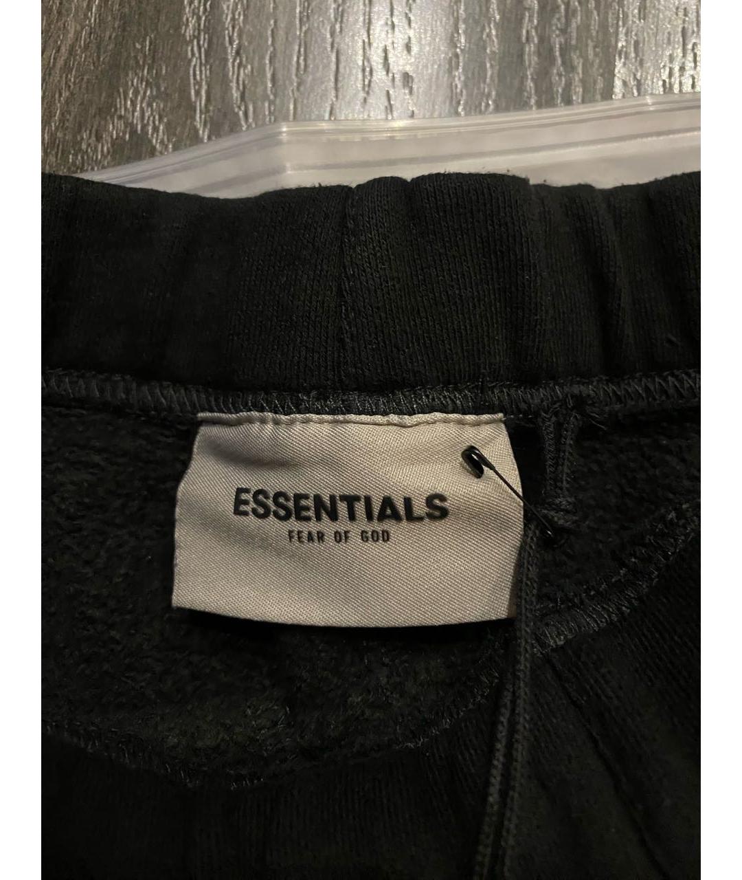 FEAR OF GOD ESSENTIALS Черные хлопковые шорты, фото 3