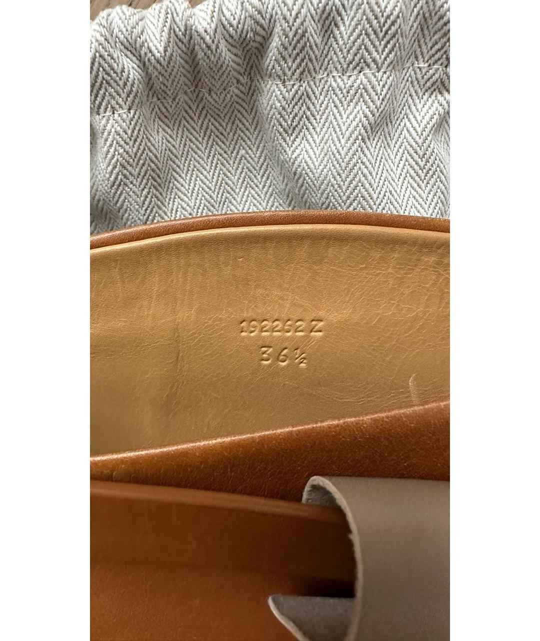 HERMES PRE-OWNED Коричневые кожаные сапоги, фото 7