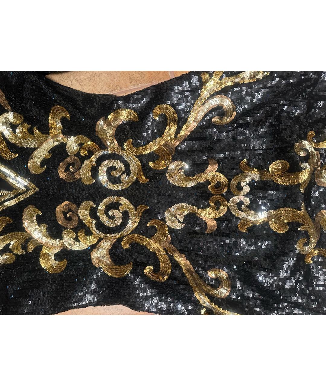 BALMAIN Черное полиамидовое вечернее платье, фото 4