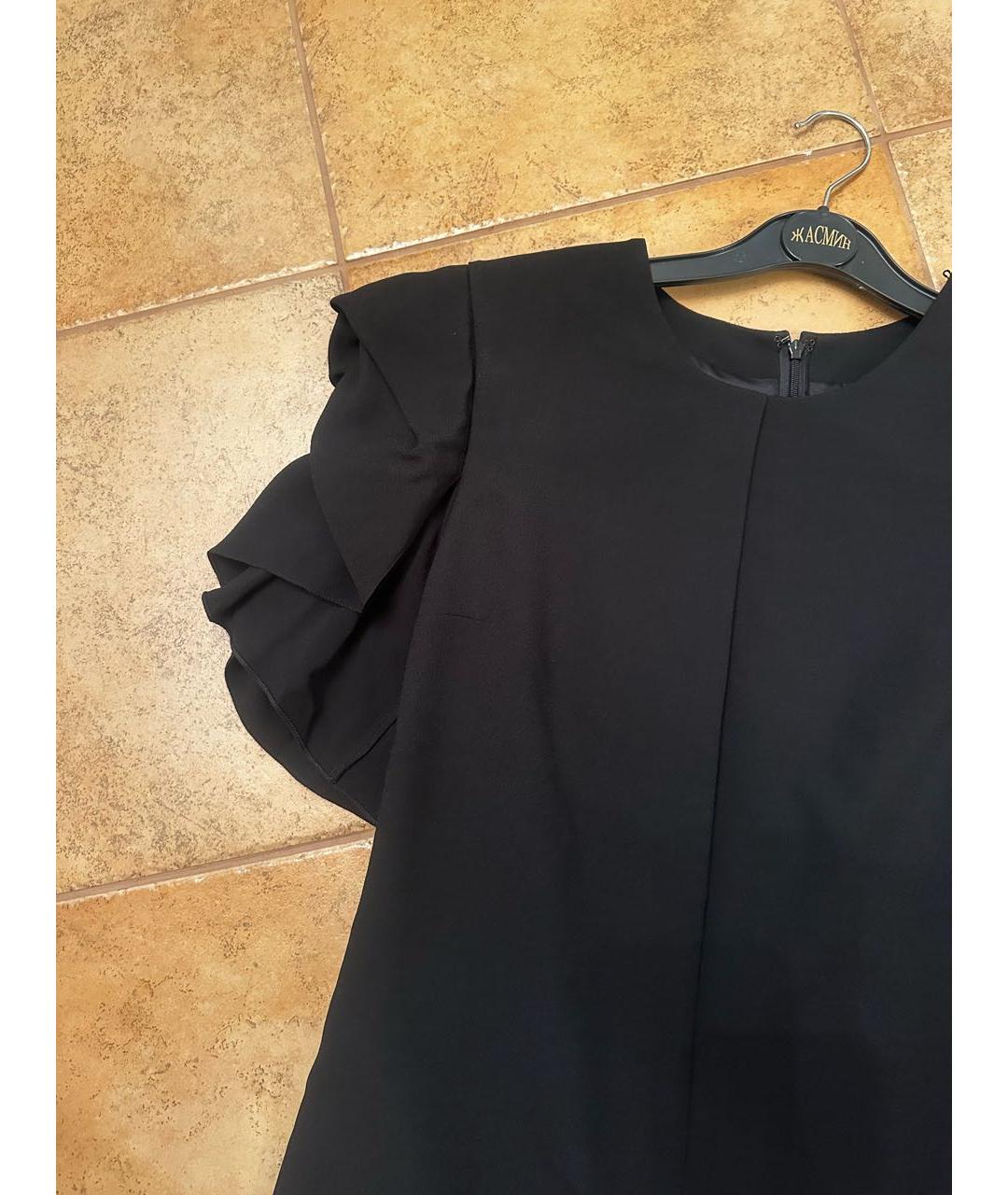 SAINT LAURENT Черное ацетатное коктейльное платье, фото 4