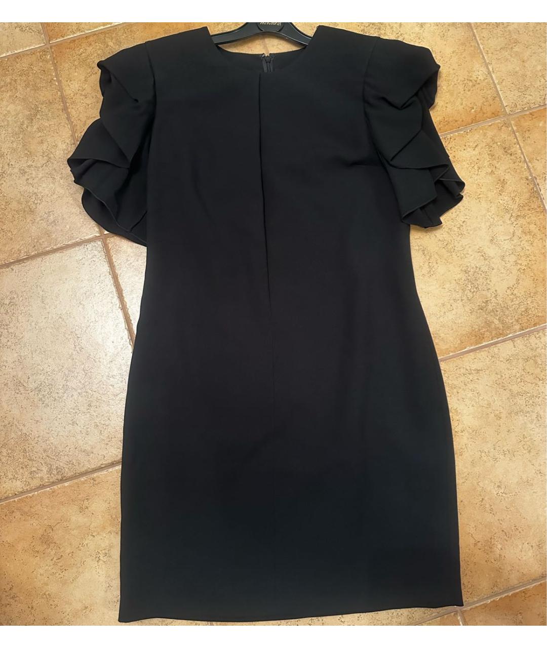 SAINT LAURENT Черное ацетатное коктейльное платье, фото 5
