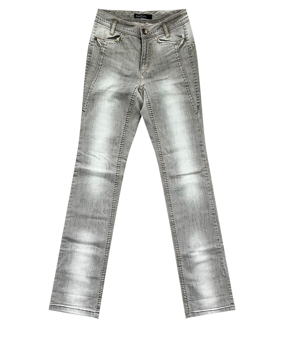 MARC CAIN Серые хлопковые прямые джинсы, фото 1