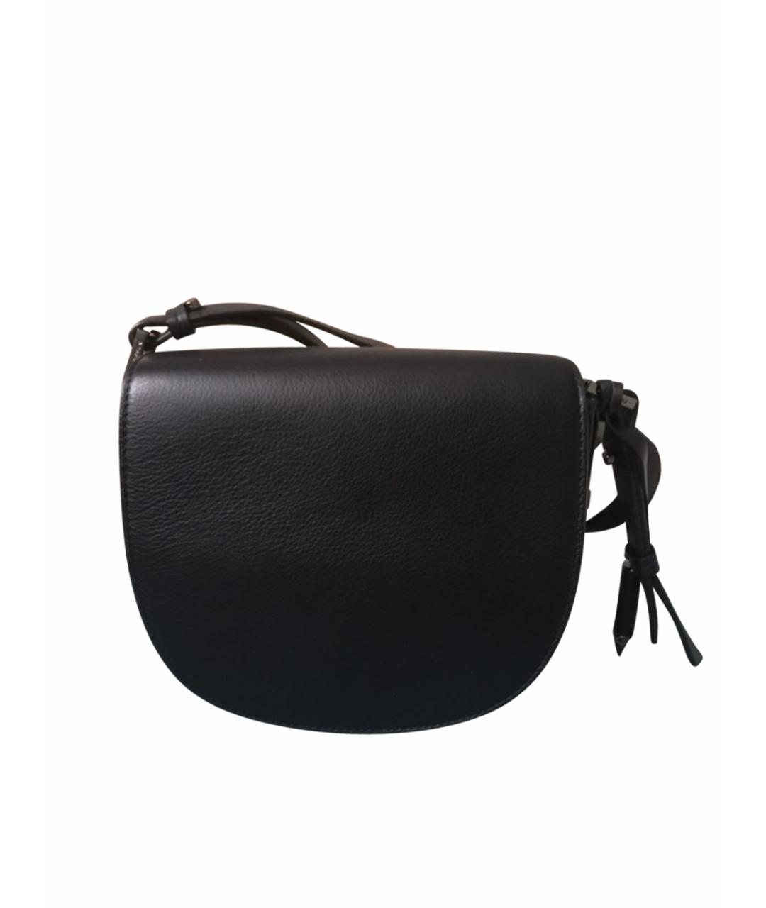 MACKAGE Черная кожаная сумка через плечо, фото 1