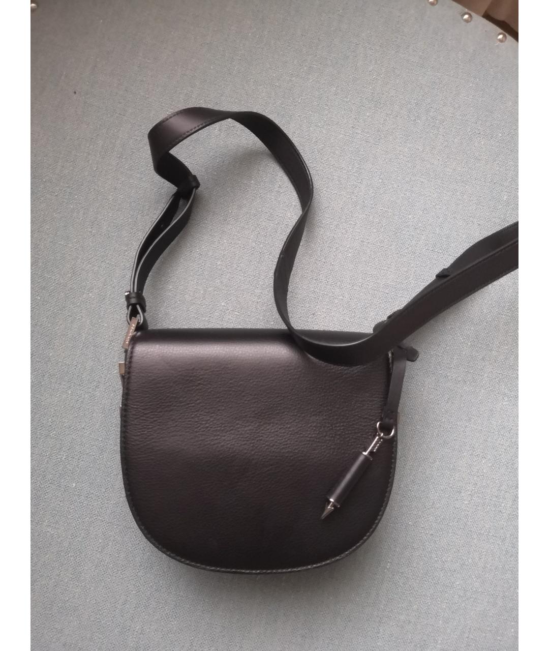 MACKAGE Черная кожаная сумка через плечо, фото 4