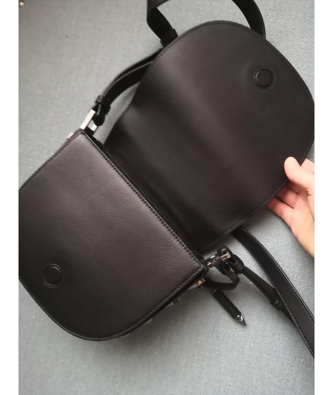 MACKAGE Черная кожаная сумка через плечо, фото 7