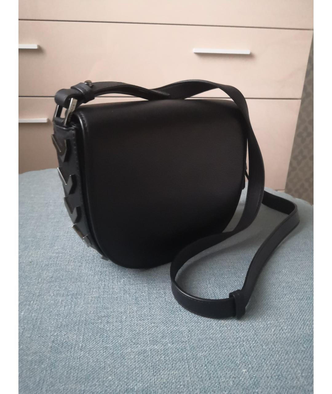 MACKAGE Черная кожаная сумка через плечо, фото 3