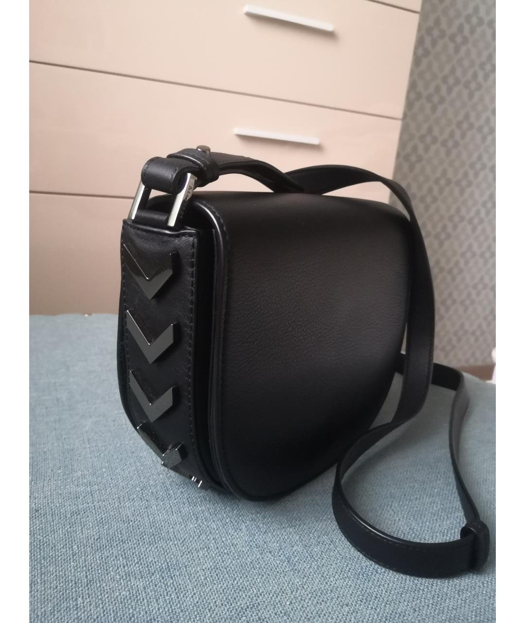 MACKAGE Черная кожаная сумка через плечо, фото 2