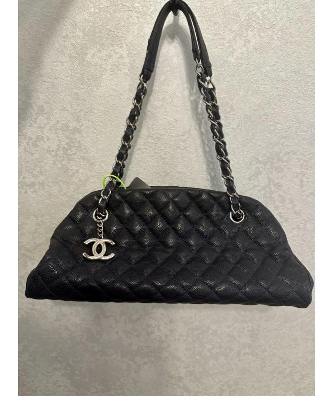 CHANEL Темно-синяя кожаная сумка через плечо, фото 8