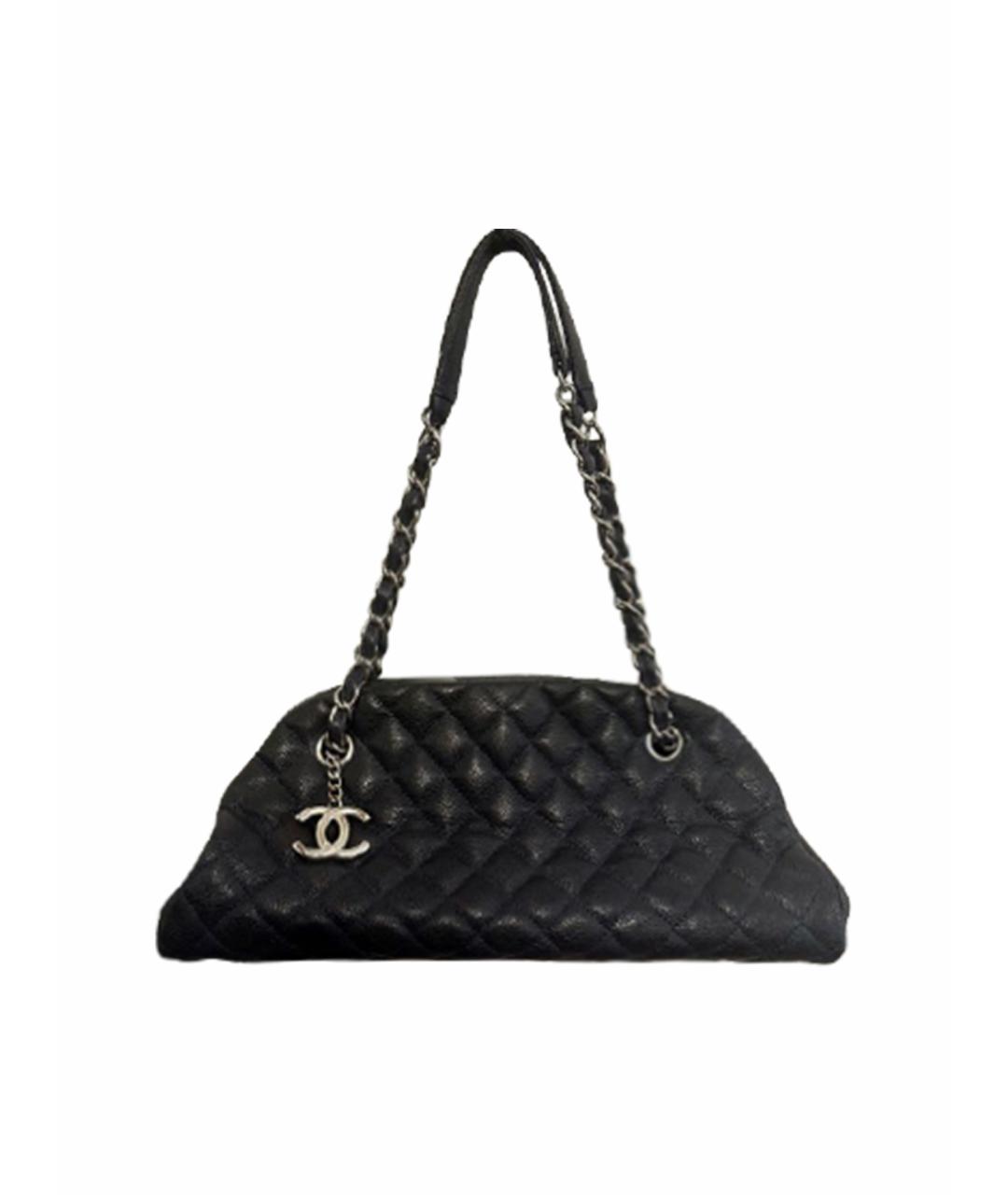 CHANEL Темно-синяя кожаная сумка через плечо, фото 1