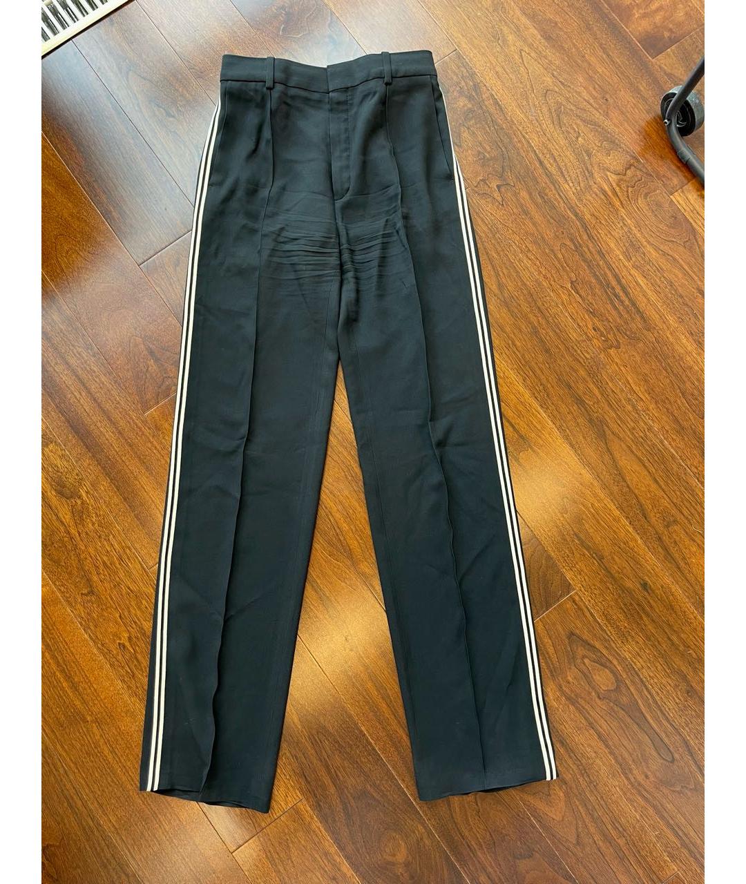 CHLOE Черные вискозные прямые брюки, фото 9