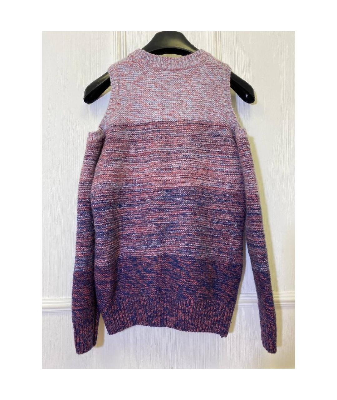 REBECCA MINKOFF Фиолетовый шерстяной джемпер / свитер, фото 4