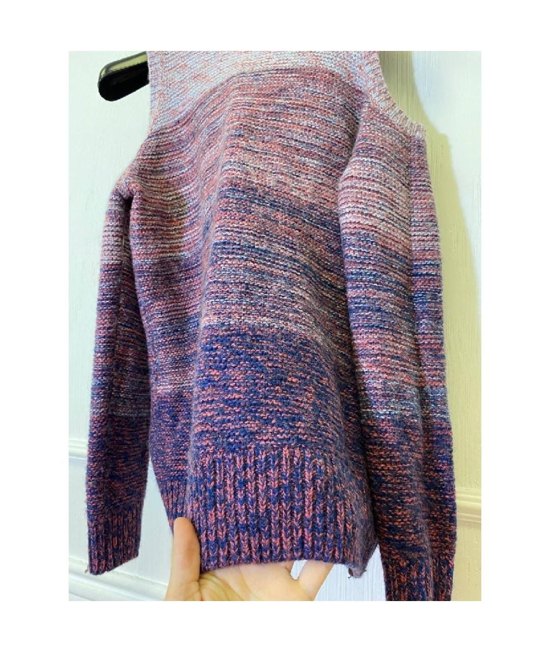 REBECCA MINKOFF Фиолетовый шерстяной джемпер / свитер, фото 2