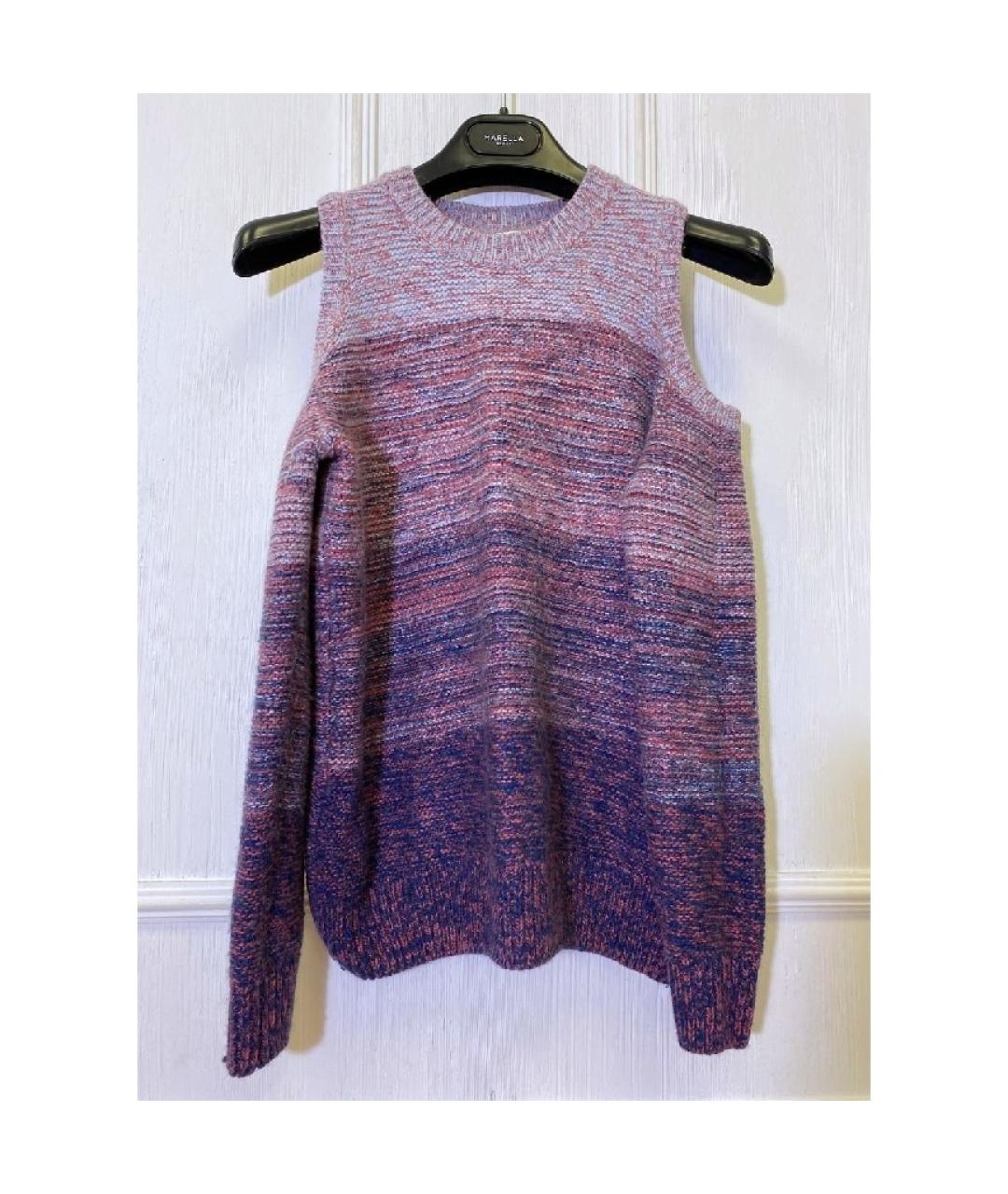 REBECCA MINKOFF Фиолетовый шерстяной джемпер / свитер, фото 8
